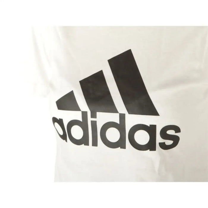 Adidas logo in black on a white surface of Adidas Women T-Shirt