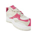 Armani Exchange Women Sneakers in white, beige, and pink color scheme