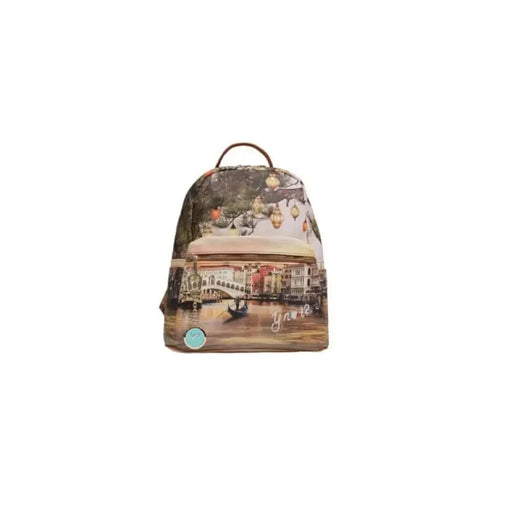 Backpack with cityscape print and balloons, Y Not? Women Bag design