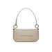 Beige Calvin Klein Jeans handbag with short strap and metal rings for women