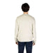 Beige crewneck sweater from the back view in Calvin Klein Jeans Men Knitwear collection