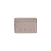 Beige leather card holder with embossed JEANS text from Tommy Hilfiger Jeans Women Wallet