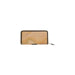 Beige leather zip-around wallet with dark trim from Alviero Martini Prima Classe