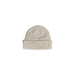 Beige ribbed knit beanie with folded cuff from Columbia Men’s Cap collection