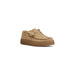 Beige suede moccasin-style shoe with thick rubber sole from Clarks Men Moccassin