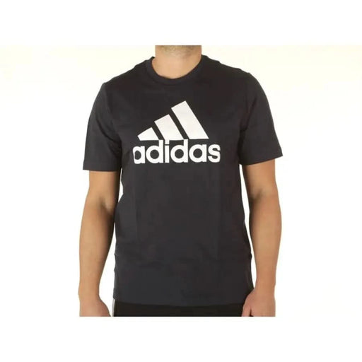 Black Adidas T-shirt with white logo on the front from Adidas Men T-Shirt collection