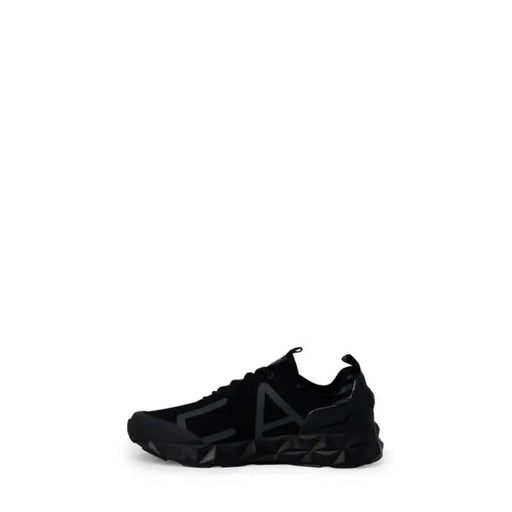 Black athletic sneaker with sleek design from Ea7 Men Sneakers collection