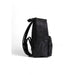 Black backpack with side pockets and shoulder straps from Boss Men Bag