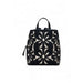 Black floral cutout pattern backpack with top handle from Desigual Women Bag collection