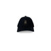 Black baseball cap featuring a gold AX logo from Armani Exchange Men Cap