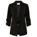 Only Women Blazer in black with top, showcasing urban city fashion and style