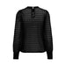 Urban style clothing - Black blouse with lace pattern by Jacqueline De Yong for women