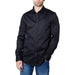 Armani Exchange Men Shirt: Black button-up dress shirt with blue jeans