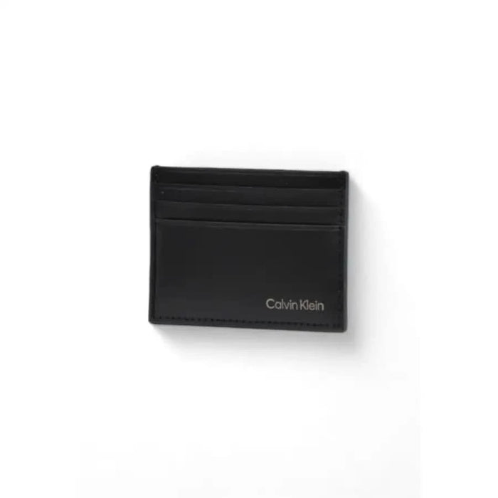 Black Calvin Klein card holder wallet with multiple slots from Calvin Klein Men Wallet