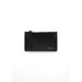 Elegant black Calvin Klein card holder with zipper from the Calvin Klein Men Wallet collection