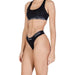 Black Calvin Klein sports bra and underwear set from Calvin Klein Women Underwear collection