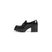 Black chunky platform loafer with thick sole and buckle - Calvin Klein Women Moccassin