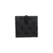 Black Guess designer wallet with monogram pattern and snap closure for women