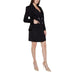 Guess Women Black Double-Breasted Blazer Dress with Long Sleeves and Knee-Length Skirt