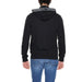 Black Emporio Armani Men Sweatshirt with branded collar, back view