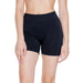 Woman wearing Black Vero Moda fitted athletic compression shorts for women