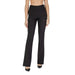 Black high-waisted flared yoga pants from Sandro Ferrone Women Trousers collection