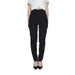 Black high-waisted skinny pants with a cropped white top and black heels - Silence Women Trousers