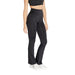 Black high-waisted flared yoga pants from Calvin Klein Sport for women