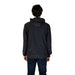 Black hooded sweatshirt from behind featuring New Balance Men Jacket design