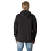 Black hooded sweatshirt from the back, featured in Tommy Hilfiger Jeans collection