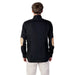 Alviero Martini Prima Classe Men Shirt black jacket with tan elbow patches back view