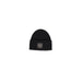 Black knit beanie with gray wolf design patch from Antony Morato Men Cap collection