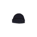 Black knit beanie with a folded brim from Antony Morato Men Cap collection