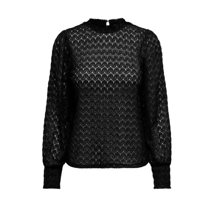 Urban style clothing - Jacqueline De Yong black lace top for women