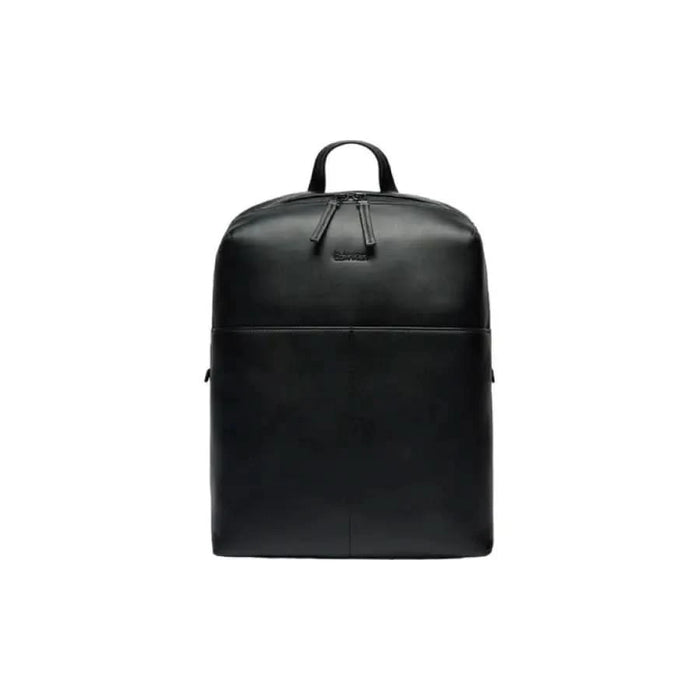 Black leather minimalist backpack from Calvin Klein Men Bag collection