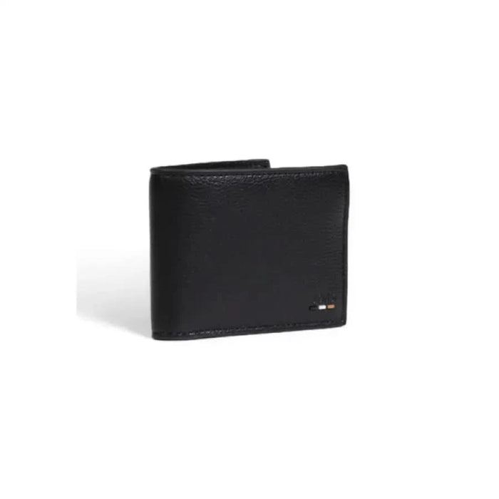 Black leather bifold wallet with logo from Boss Men Wallet collection by Boss