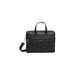 Black leather Calvin Klein Men Bag with handles and shoulder strap for laptops and documents