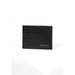 Calvin Klein Black Leather Card Holder Wallet with Multiple Card Slots for Men