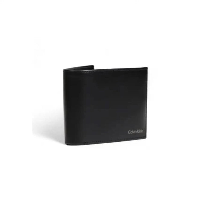 Black Leather Calvin Klein Wallet - Calvin Klein Men Wallet