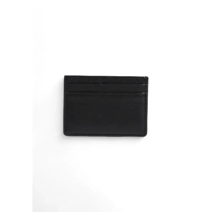 Black leather card holder/slim wallet product: Boss - Boss Men Wallet, luxury men’s accessory