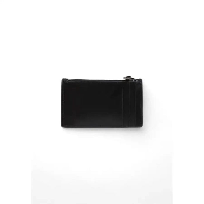 Calvin Klein black leather slim wallet with multiple card slots for men