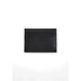 Black leather card holder by Tommy Hilfiger with multiple slots for men