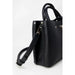 Black leather handbag with handles and detachable shoulder strap from Guess Women Bag