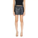 Black leather mini skirt with a straight-cut design from Only Women Short collection