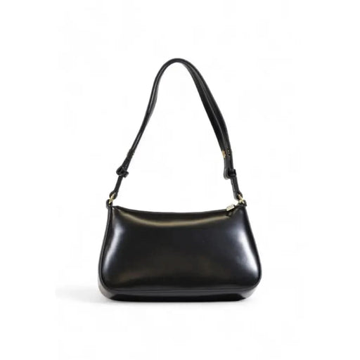 Black leather shoulder bag with single strap from Love Moschino Women Bag collection