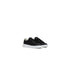 Crime London men’s sneaker in urban style with black leather and white soles