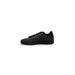 Black leather low-top sneaker with lace-up closure by Le Coq Sportif for men