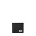 Black leather Armani Exchange men’s wallet with ’A|X’ logo plate