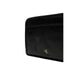 Black leather wallet clutch featuring CK logo emblem from Calvin Klein Women Bag