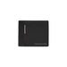 Black leather wallet with thin stripe and Tommy Hilfiger branding for men